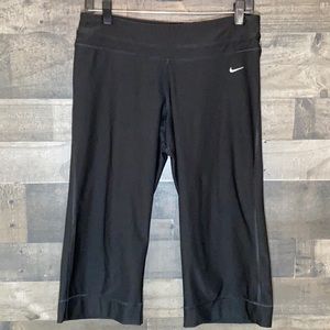 Black Nike Dri-Fit Cropped Pants